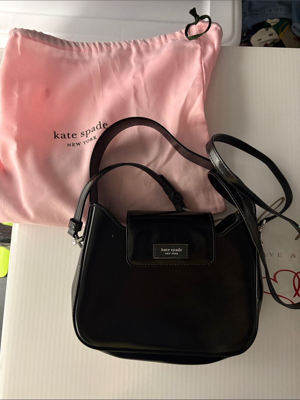kate spade Black Patent Leather Shoulder Bag
